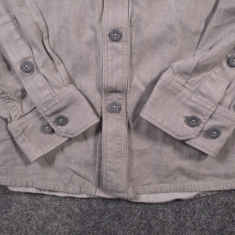 KUIU Performance Shirt Mens M Gray Long Sleeve Dual Chest Pockets Workwear - Picture 4 of 13